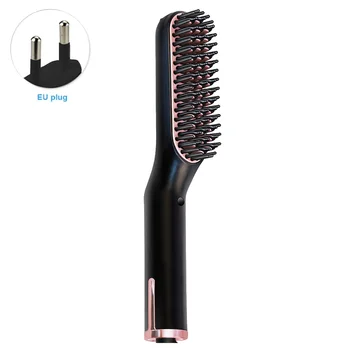 

Man Electric Home Travel Gift Straightening Comb Fast Heating Styling Tool Beard Straightener Dual Voltage Multifunctional Brush