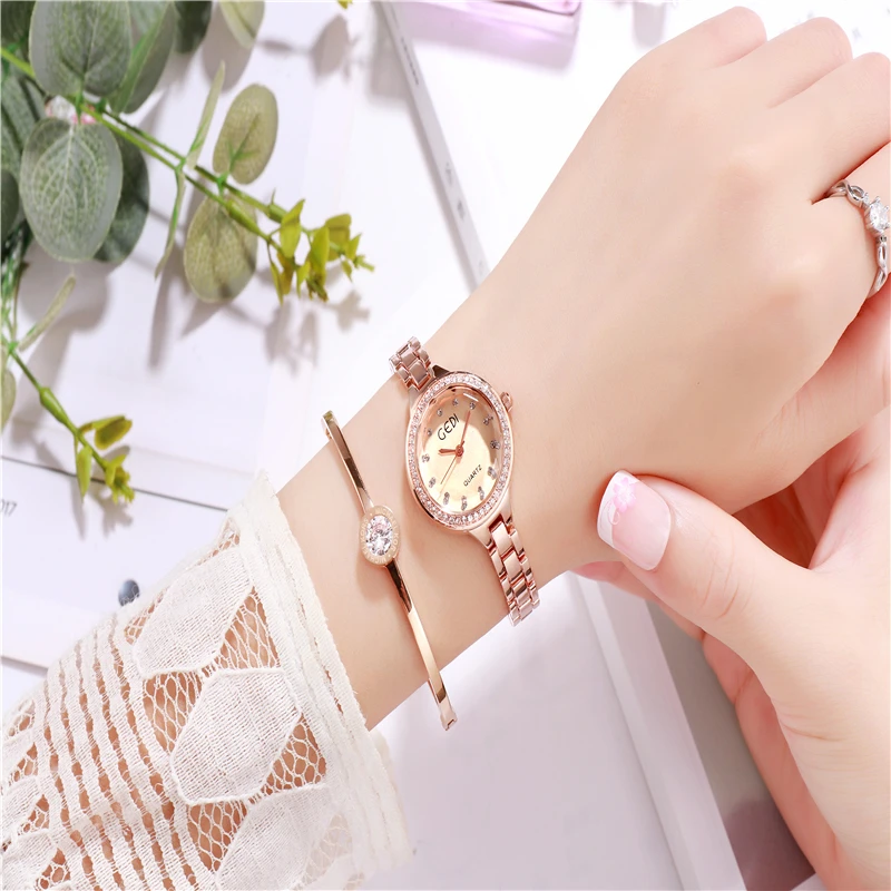 

Luxury Watch women quartz wristwatches small ladies watches stainless steel woman watch waterproof fashion diamond rose gold