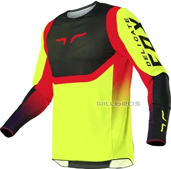 

Free shipping 2021Delicate Fox MX Dirt 360 voke Jersey Motorcycle Motocross ATV Bike Racing Long Sleeve
