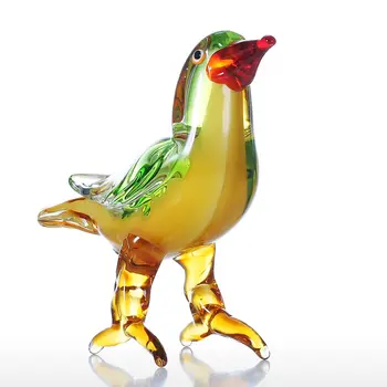 

Sculpture Red Beak Bird Glass Sculpture Home Decoration Animal Ornament Gift Craft Decoration