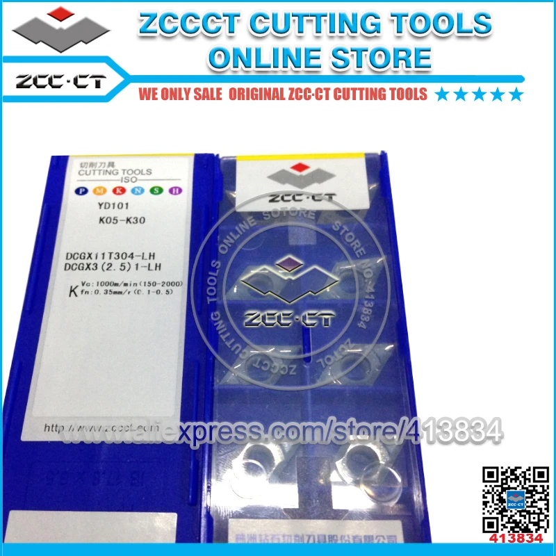 10pcs/box nuevo zcc CT cnc Blade dcgx11t304-lh yd101 