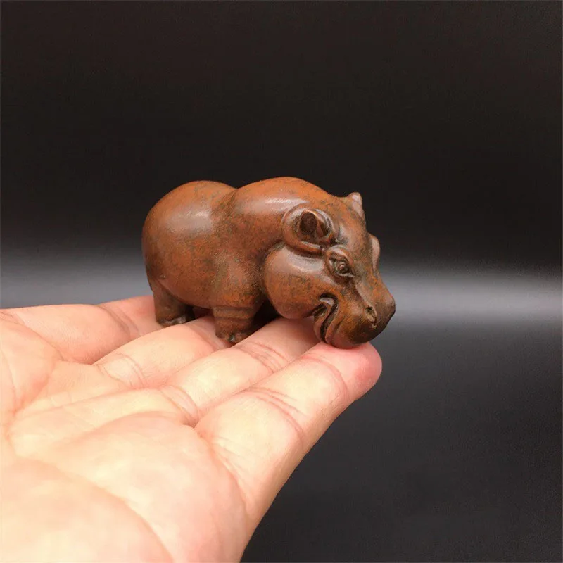 Pure copper hippo decoration (4)