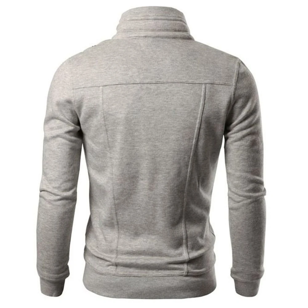 Fashion Men Jacket Coat Plus Size Men Jacket Solid Color Stand Collar Long Sleeve Streetwear Winter Jacket Warm Male куртка