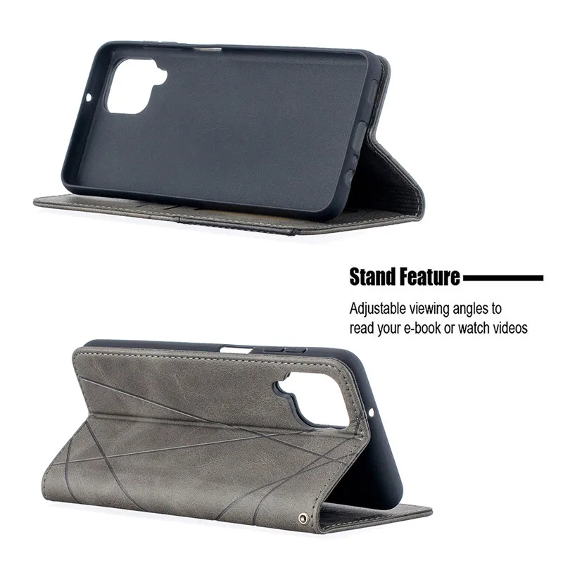 Brown Leather Galaxy M12 Phone Cover M12 Case For Samsung Galaxy