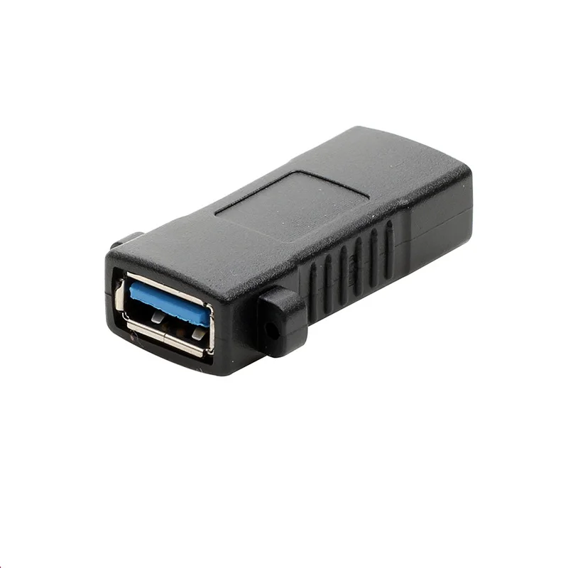 USB3.0 Женский к женскому с винтом адаптер с гнездом usb3.0 прямой через Расширенный ушной панельный адаптер