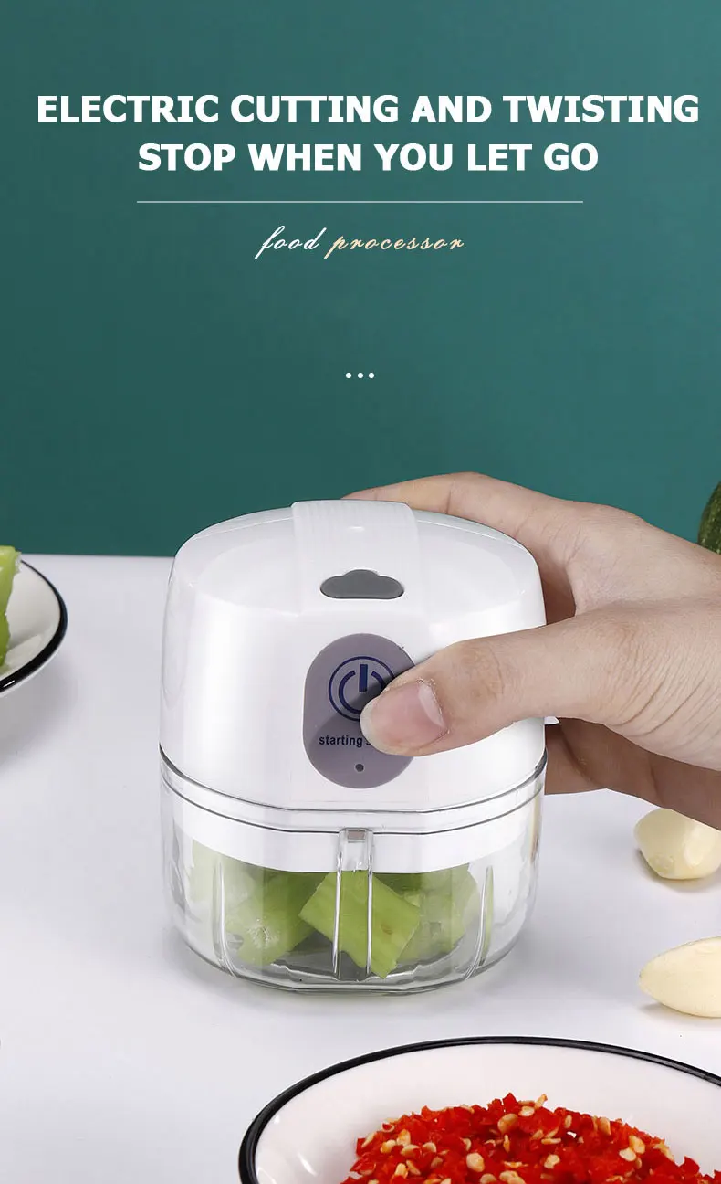 USB Crusher Masher Machine Garlic Chopper Meat grinder mini Vegetable chopper Food processor Blender Kitchen tools Meat grinder