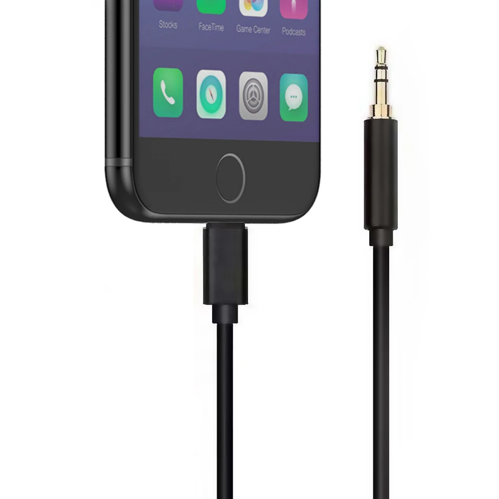 Аудиокабель с разъемом Lightning на 3,5 мм для автомобиля AUX для iPhone 7 8 X XS XR, адаптер для передачи аудио со штекером на штекер, AUX кабель для наушников