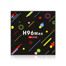 NEW Android 8.1 TV Box H96 MAX Plus 64GB RK3328 Quad-core 2.4G/5G USB 3.0 Smart Media Player 4k H.265 DLNA Set-Top Box