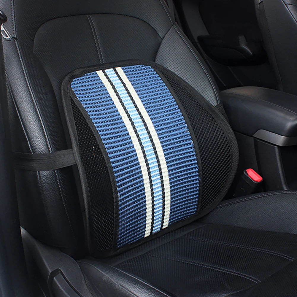 Support dorsal en maille coussin de soutien respirant pour voiture chaise de bureau coussin de dossier de siège de voiture coussin de soutien lombaire ergonomique 