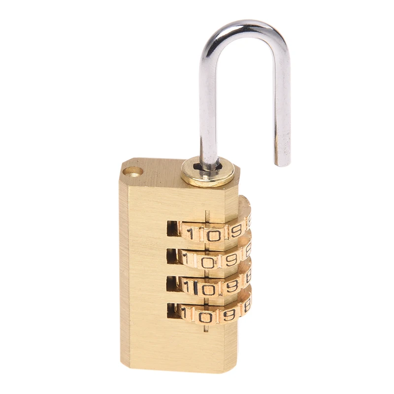 4 Digit Bag Travel Lock Resettable Combination Padlock