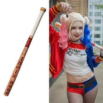 

Batman Arkham Asylum City Suicide Squad Harley Quinn Weapon Costume Cosplay Original Edition Solid Wood Quinn Baseball Bat