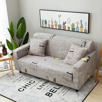 

1pc Spandex Modern Sofa Cover Elastic Floral Polyester 1/2/3/4 Seater Couch Sofa Slipcover for Living Room Furniture Protector