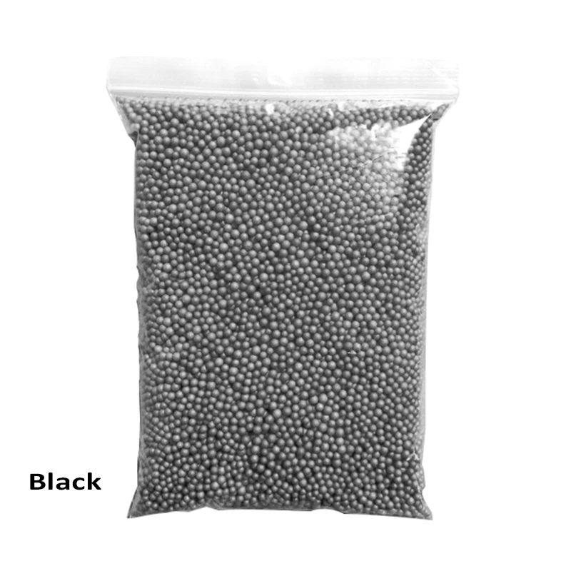 Black 15 г/упак. пенопластовые шарики из полистирола, бусины, бутылка для наполнителя, маленькие крошечные частицы снега, грязи, DIY, клейкие аксессуары, украшения - Цвет: Black