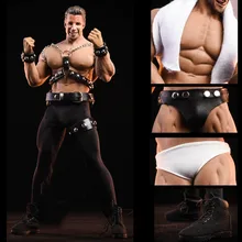 

For Collection AWCTOYS AWC01 1/6 Scale Bi Li King Head Sculpt & Clothes Set Accessories for 12'' M35 Muscler Male Body