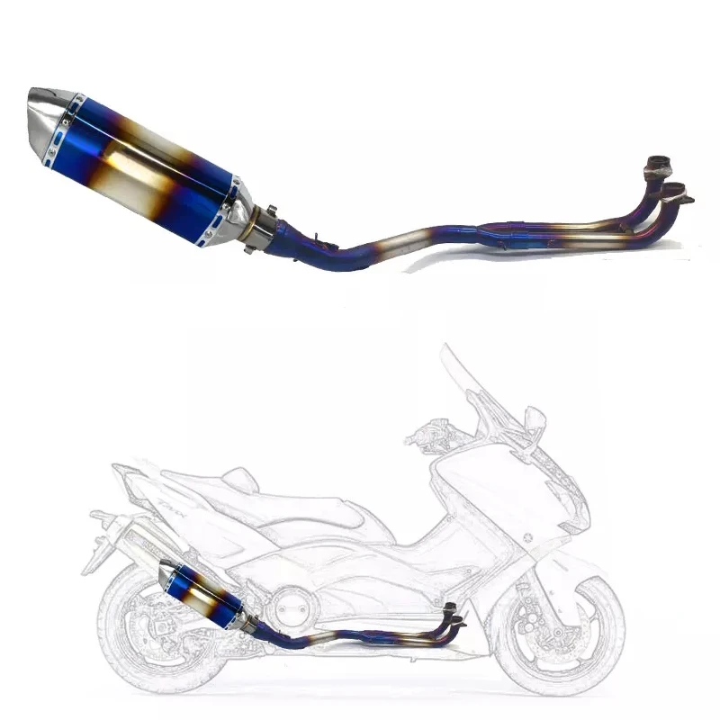Для Yamaha T-MAX Tmax 500 530 выхлопная полная система передняя Труба heade T-MAX 530 2008- без глушителя
