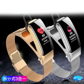 

color screen call smart Bracelet Bluetooth headset heart rate blood pressure blood oxygen SPORTS BRACELET