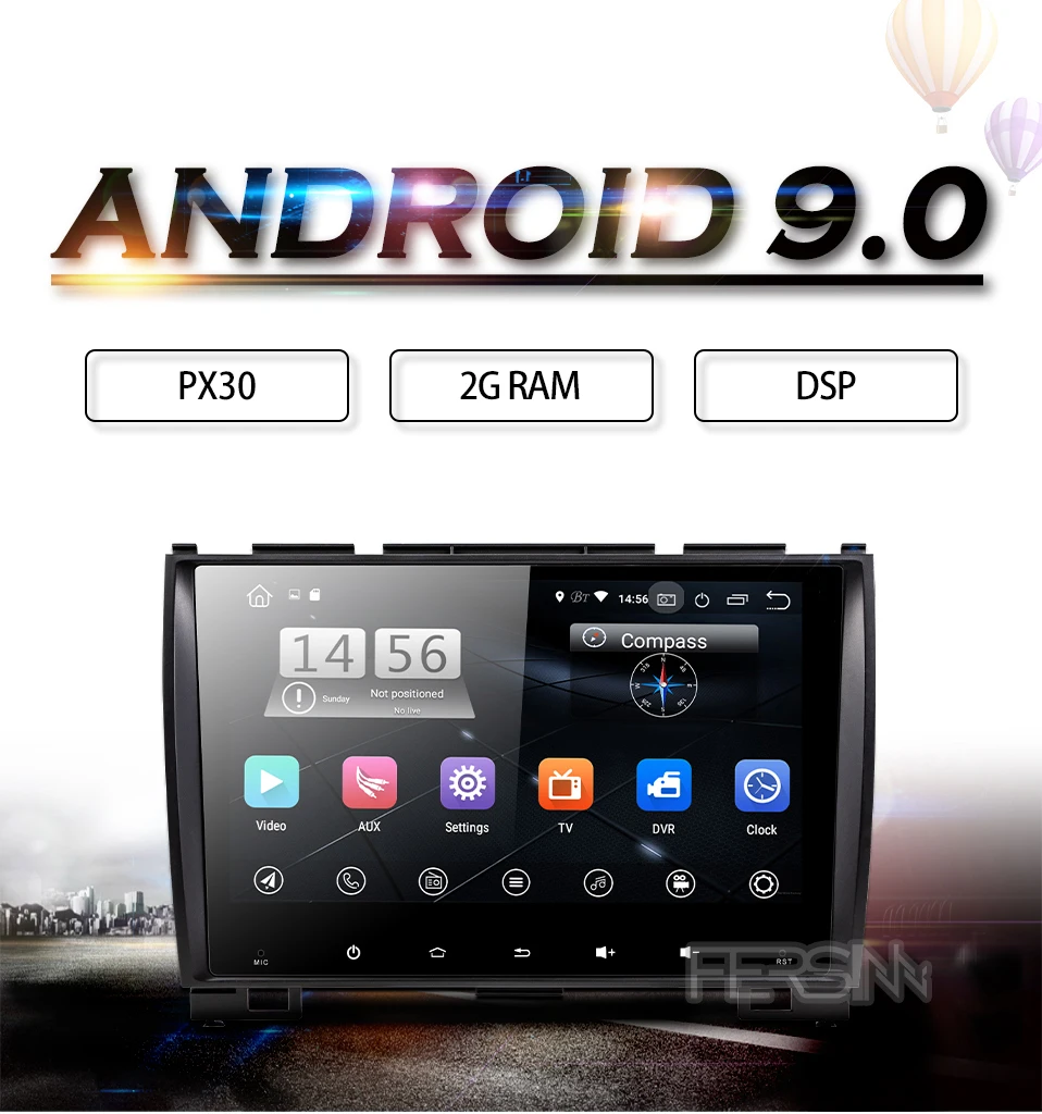 Fersinny CH59081 PX30 android 9,0 автомобильный dvd для HAVAL Hover Защитные чехлы для сидений, сшитые специально для Great Wall H5 H3 автомобиль радио gps навигация автомобильный мультимедийный dvd-плеер