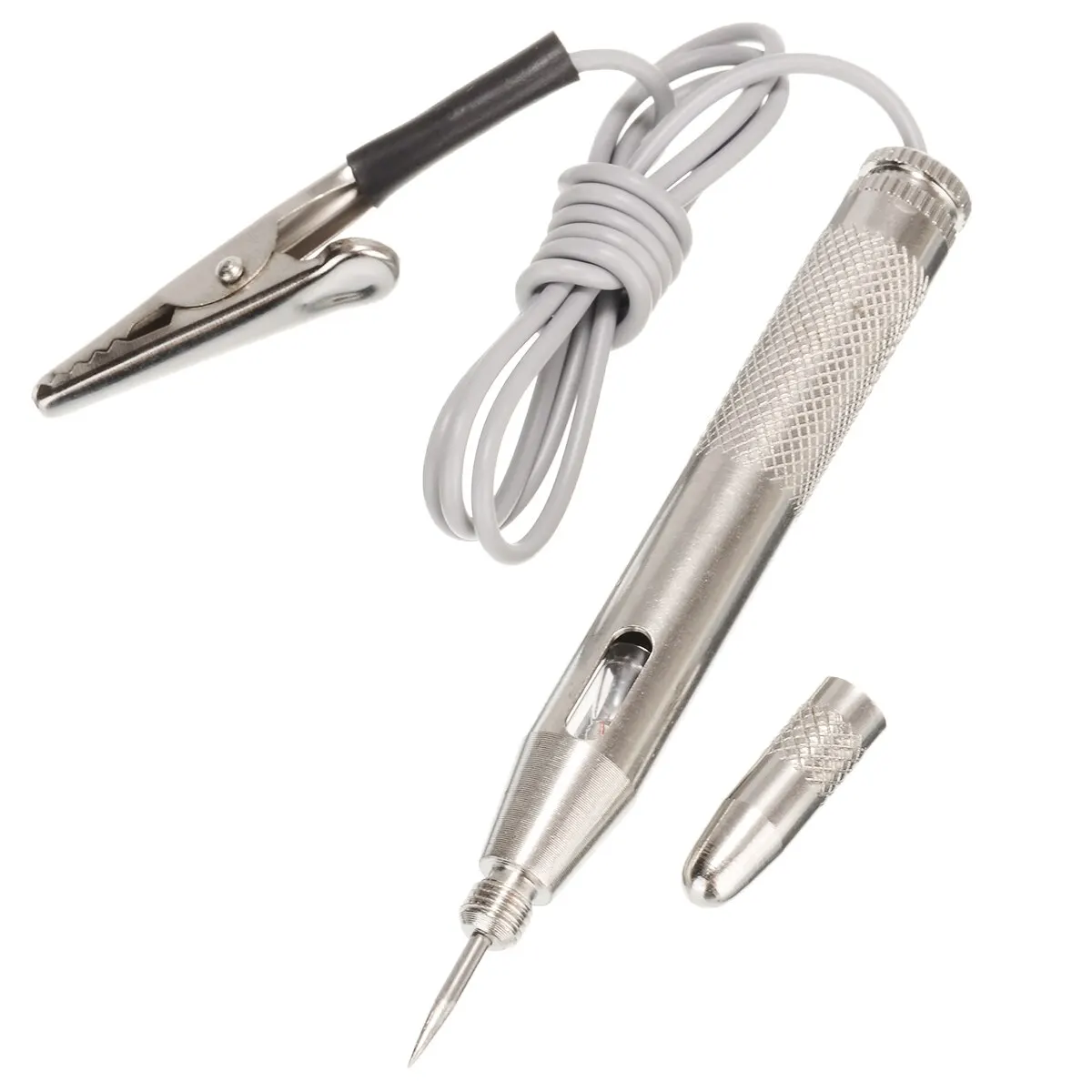 

1pcs DC 6V 12V 24V Copper Auto Car Light Circuit Tester Voltage Test Pen Detector Probe with Clip Diagnostic Tool