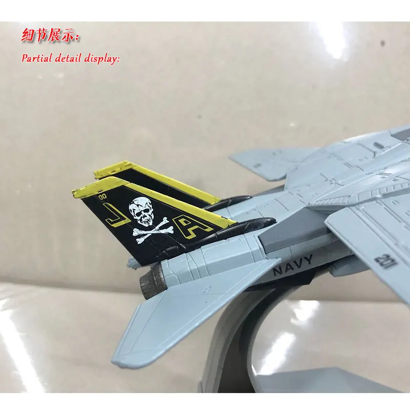 Amer Military Model 1: 100 American F-14 Tomcat-Fighter Plane Ship-based Fighter Plane Alloy Aircraft Model