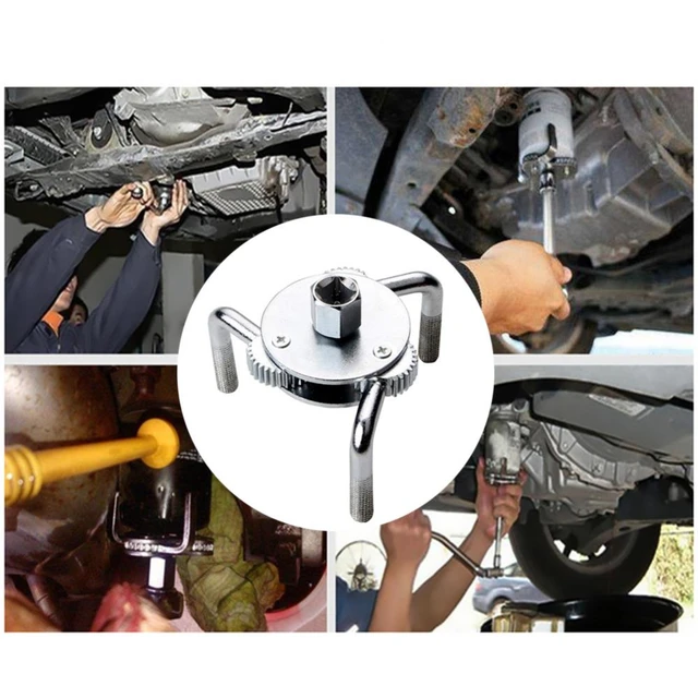 Universal Drei-klaue 2 Ways Einstellbare Heavy Duty Ölfilter Wrench Removal  Tool Schlüssel Kraftstoff Filter Entferner Auto reparatur werkzeuge