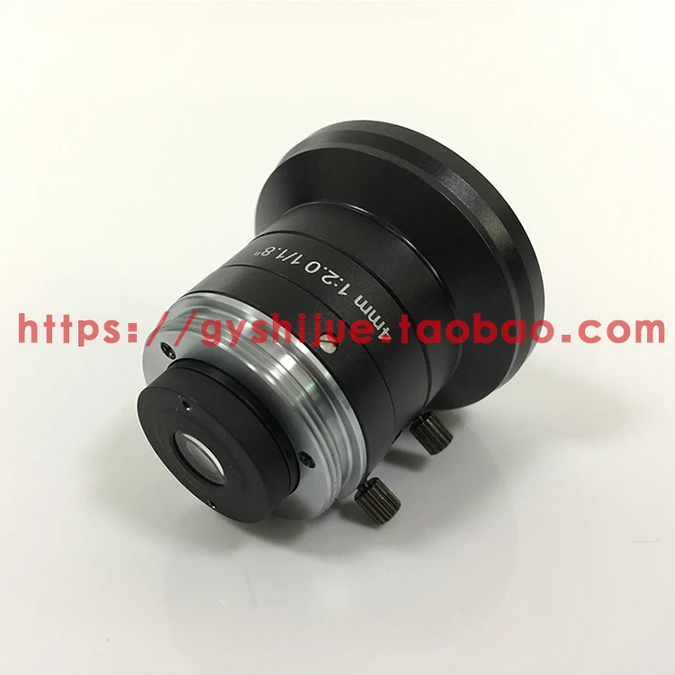Без искажений промышленный объектив 4 мм HD Широкий формат Fisheye Объектив fa C Интерфейс 1/1. 8 Обнаружение и распознавание измерения