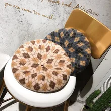 Австралийский шерстяной берет унисекс Лин Татуировка артист темперамент английская шапка MS берет моделирование бутон осень зима ткань шапка джокер