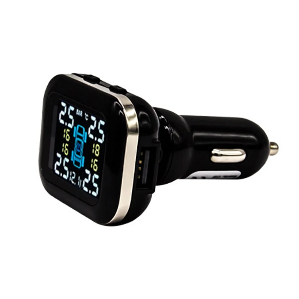Система контроля давления в шинах Smart Car TPMS USB lcd цветной дисплей Система контроля давления в шинах с датчиком ford tpms старлайн