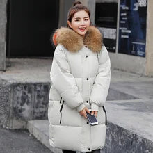 Меховая парка, женский пуховик, новинка, зимняя куртка для женщин, толстая зимняя одежда, зимнее пальто, женская одежда, женские куртки