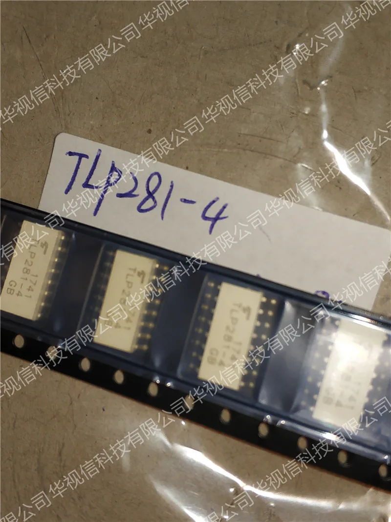 TLP281-4 транзисторный выход оптопары 80Vceo 2500Vrms 4 канала чип