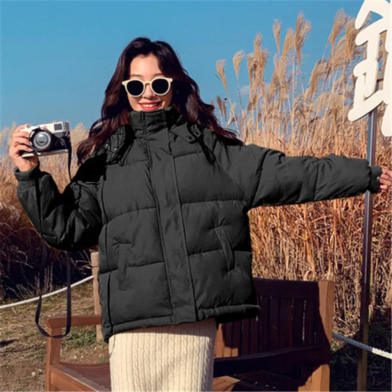 nueva chaqueta de invierno para Niza, Chaqueta corta de algodón para mujer, chaqueta de moda, ropa casual de algodón corto