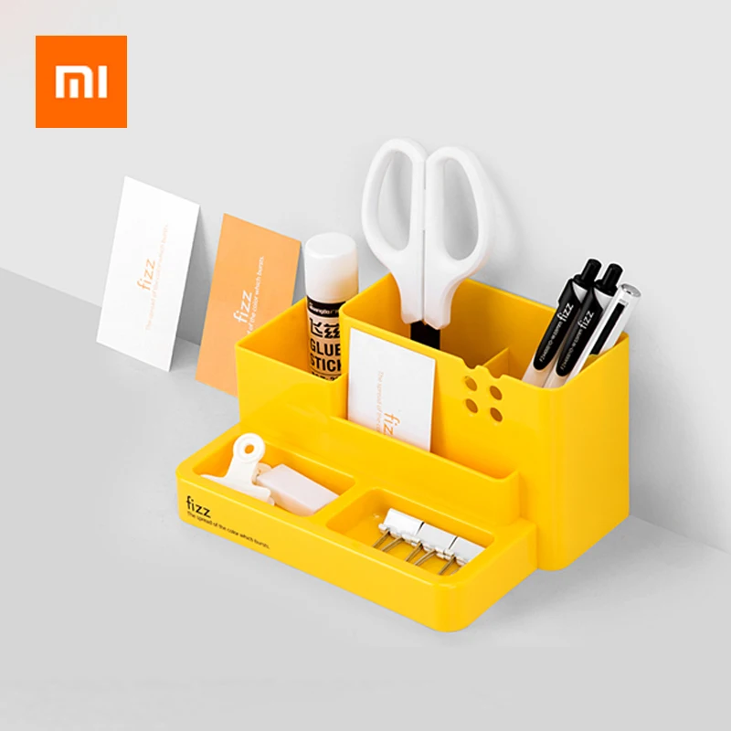 Xiaomi Fizz многофункциональный контейнер для ручек Настольный органайзер ручка ABS держатель канцелярские принадлежности 11-grid контейнер коробка офисные школьные принадлежности