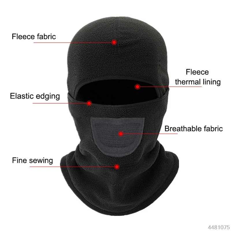 Зимняя велосипедная маска теплая ветрозащитная мотоциклетная полная шапка с защитой для лица головной убор шарф Лыжная Рыболовная Шапка для катания дышащий головной убор
