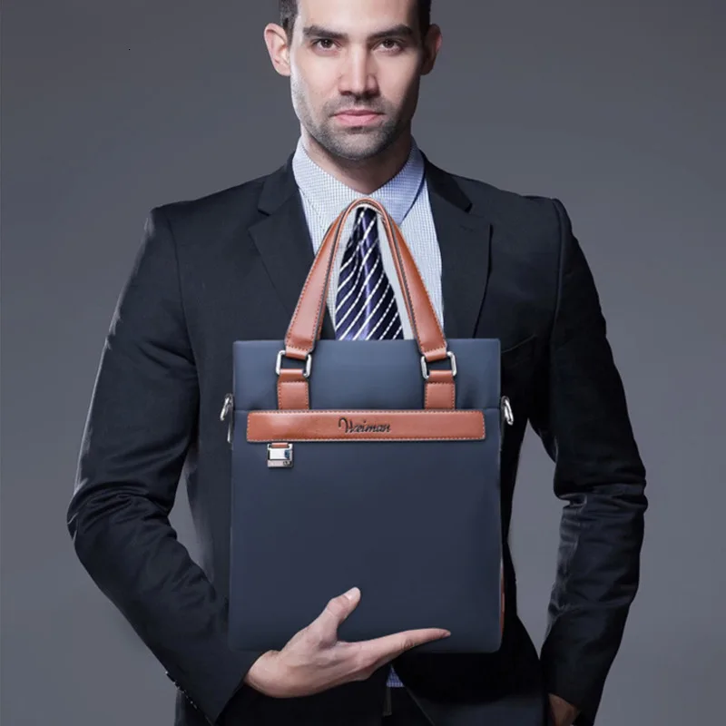 Men Oxford Business Briefcase Office Travel Messenger Large Tote Women Computer Work Bags Business Trip A4 File 14 In Laptop Bag