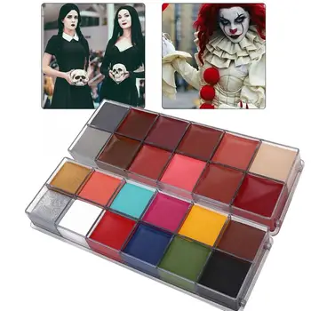 

Massager 12 Colors Body Art Paint World Cup Halloween Drama Makeup Face Body Painting Massagem