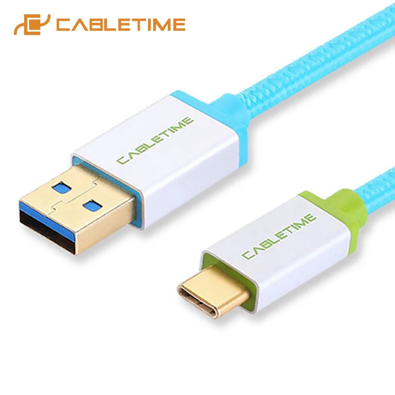 

Cabletime Type C Cable Charging USB Cable USB 3.0 for Samsung Galaxy S9 Plus Note 9 Xiaomi Huawei one plus USB C Date Cable C209