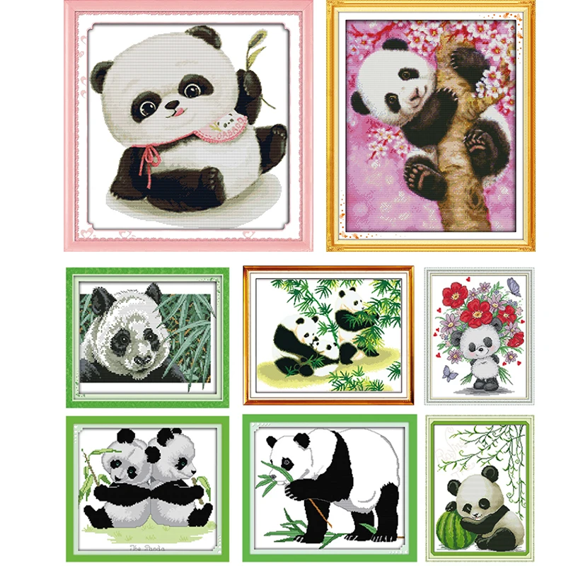 Набор для вышивки крестом Treasure Panda 11CT14CT с рисунком животного китайская швейная