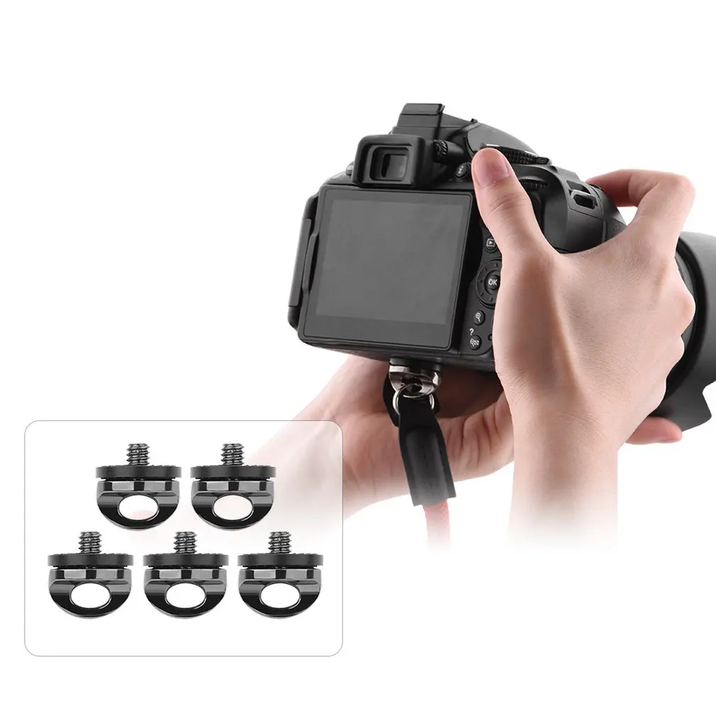 Изысканный 1/4 винт висячие кольца камеры 1/4 винт для Canon Nikon samsung Slr камеры ремешок петля
