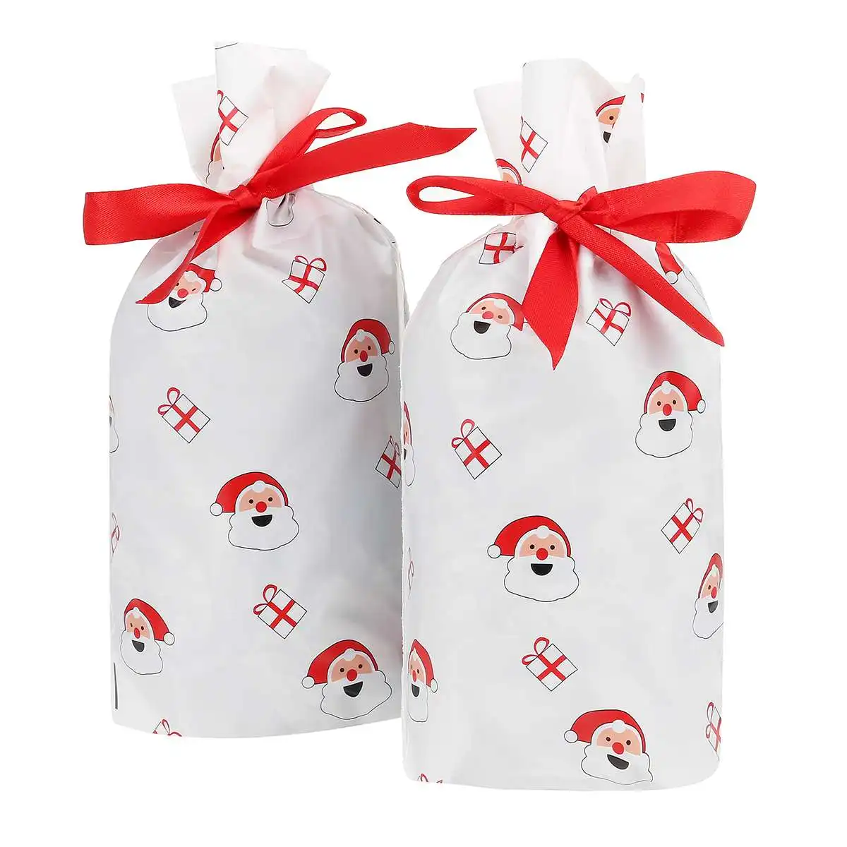 1 50pcs Candy Bag Gifts Holders Bags Santa Sack Christmas Stocking bags New Year Best Gifts For Kids Event Party Decor - Цвет: 1