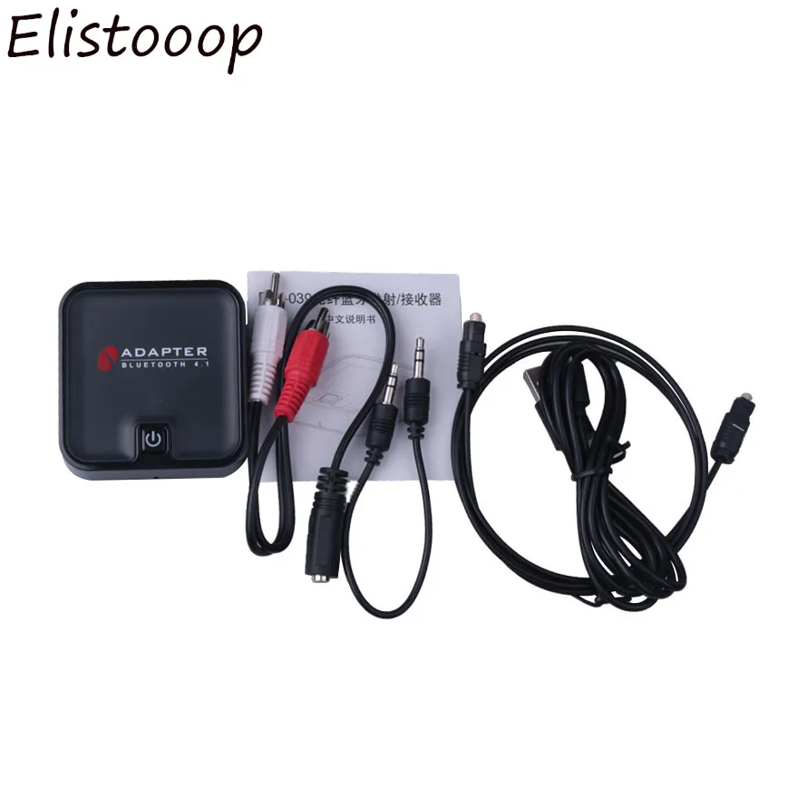 Черный 2 в 1 BTI-039 Bluetooth аудио передатчик приемник 3,5 мм AUX SPDIF беспроводной Bluetooth адаптер для Bluetooth наушников ТВ/ПК - Цвет: Черный