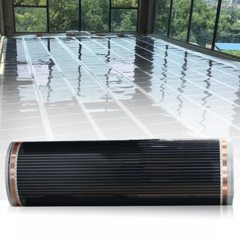 

Heating Film Mute Carbon Fiber Black Durable Home Infrared Electrical 220W Parts Warm Foil Mat Pads Underfloor