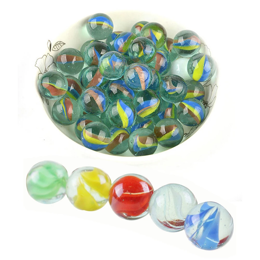 Children Toys Toy-Ball Glass-Bead Marbles Outdoor Kids Playing for 50pcs 16MM Reminiscence