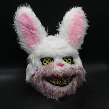 

Z Bloody Plush Rabbit Mask Halloween Party Cosplay Mask Rabbit Bear Scary Mask For Kids Adult*