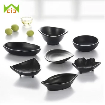

WCIC Creative Melamine Japanese Sushi Soy Sauces Dishes Condiment Butter Dish Tableware Food Grade Snack Saucer Plate