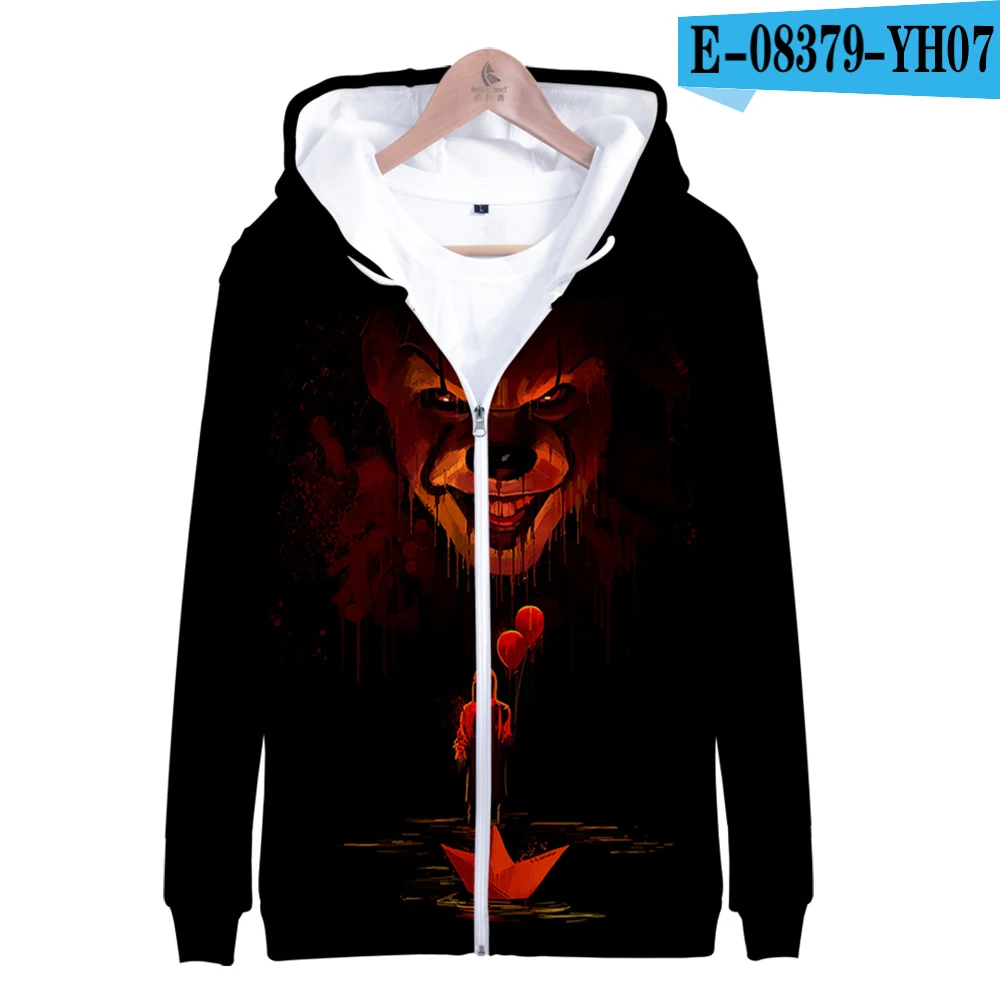 Горячая Распродажа, толстовки с капюшоном на молнии с 3D принтом Kpop, модная повседневная свободная детская одежда - Цвет: 3D