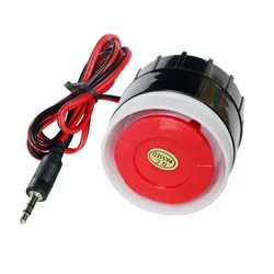 Mini sirène filaire 12V DC, 1 pièce, système d'alarme sonore de sécurité domestique, Anti vol, haut parleur piézo 120db 