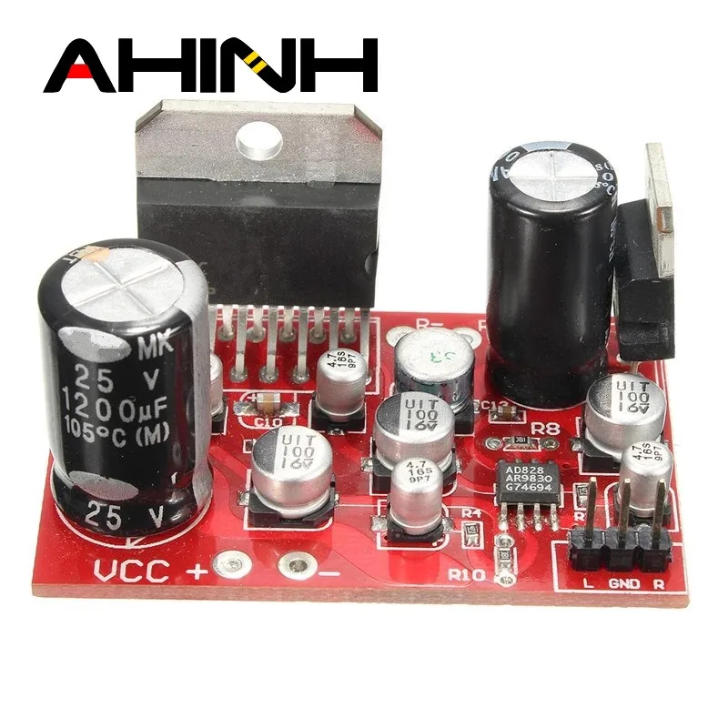 TDA7379 38 Вт + стерео усилитель доска DC 12V W/AD828 предусилитель супер по сравнению с NE5532