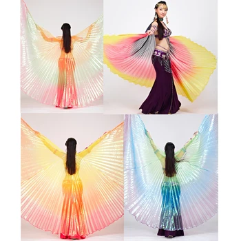 

Elegant Iridescent Isis with Holding Stick Belly Dancing Costume Props