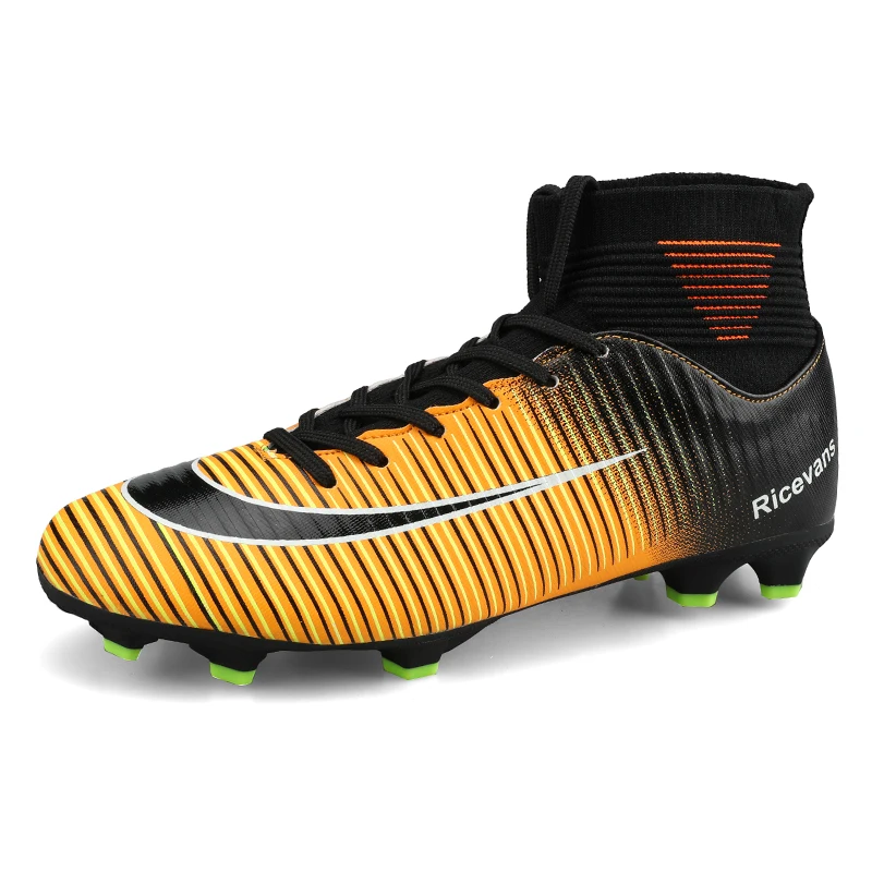 Мужская футбольная обувь Superfly 7 Elite SE FG CR7 детские футбольные бутсы для больших мальчиков футбольные бутсы Ronaldo Tacos de futbol носок ботильоны - Цвет: Оранжевый