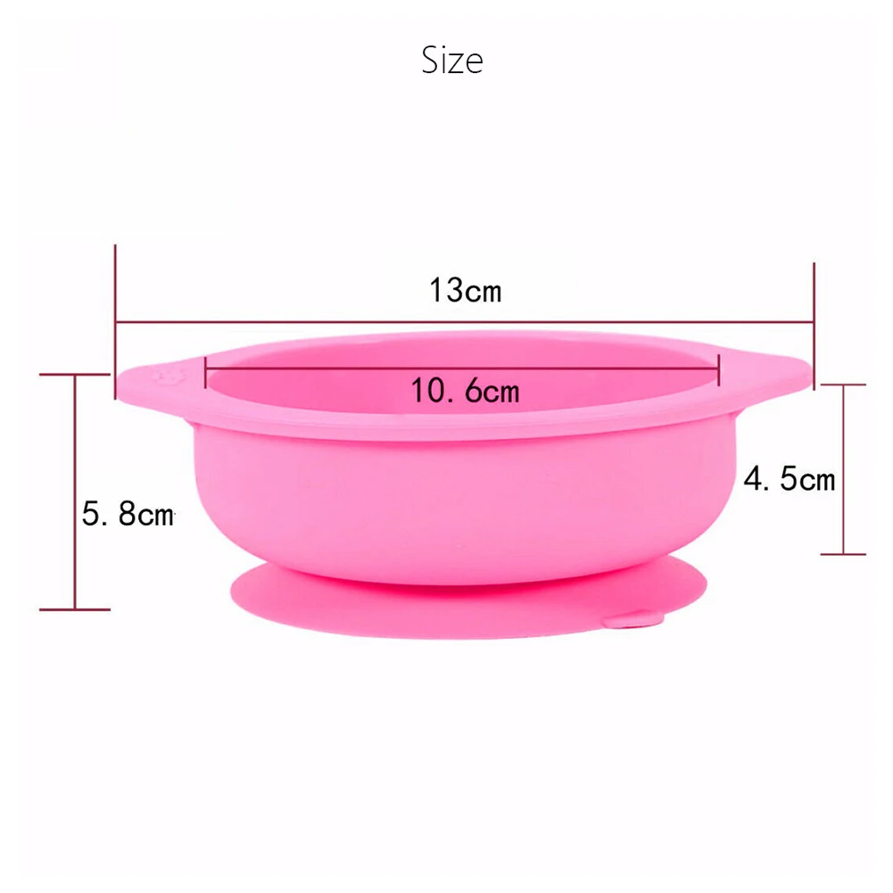 Безопасная здоровая Экологичная прочная Детская силиконовая тарелка, миска с присоской, силиконовая тарелка для еды, поднос