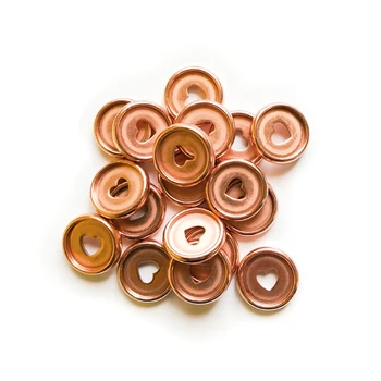 

100PCS 35mm Heart-Shaped Notebook Plastic Disc Binding Tray Plastic DIY 360 Degree Disc Buckle Office Supplies Binding